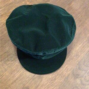 NEW! Wyeth Velvet Dark Green Velvet Cap